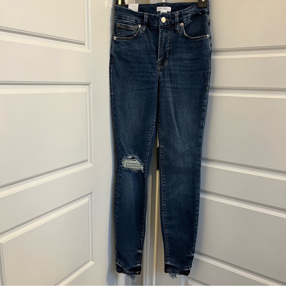 Good American Dark Blue Skinny Jeans